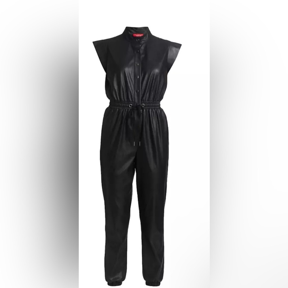 $250 NWT PHILANTHROPY Black Sleeveless Jumpsuit goth officecore